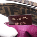 FENDI Zucca Canvas Tote Bag Black Brown Auth 144917-12