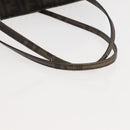FENDI Zucca Canvas Tote Bag Black Brown Auth 144917-7