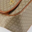 CELINE Macadam Canvas Shoulder Bag PVC Beige Gold Auth 144918-11