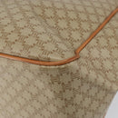 CELINE Macadam Canvas Shoulder Bag PVC Beige Gold Auth 144918-12
