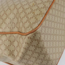 CELINE Macadam Canvas Shoulder Bag PVC Beige Gold Auth 144918-13