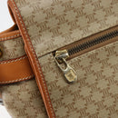 CELINE Macadam Canvas Shoulder Bag PVC Beige Gold Auth 144918-15