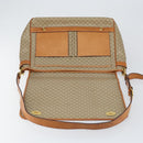 CELINE Macadam Canvas Shoulder Bag PVC Beige Gold Auth 144918-16