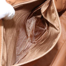 CELINE Macadam Canvas Shoulder Bag PVC Beige Gold Auth 144918-21