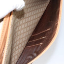 CELINE Macadam Canvas Shoulder Bag PVC Beige Gold Auth 144918-22