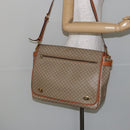CELINE Macadam Canvas Shoulder Bag PVC Beige Gold Auth 144918-26