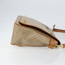 CELINE Macadam Canvas Shoulder Bag PVC Beige Gold Auth 144918-4