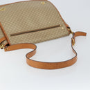 CELINE Macadam Canvas Shoulder Bag PVC Beige Gold Auth 144918-7