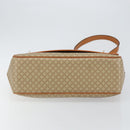 CELINE Macadam Canvas Shoulder Bag PVC Beige Gold Auth 144918-9