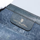 GUCCI GG Supreme Sherry Line Clutch Bag PVC Navy Red 89 01 006 Auth 144919-11