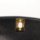 CHANEL Chain Diana Shoulder Bag Patent leather Black Gold CC Auth 144924-20