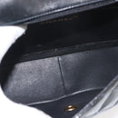 CHANEL Chain Diana Shoulder Bag Patent leather Black Gold CC Auth 144924-11