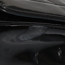 CHANEL Chain Diana Shoulder Bag Patent leather Black Gold CC Auth 144924-4