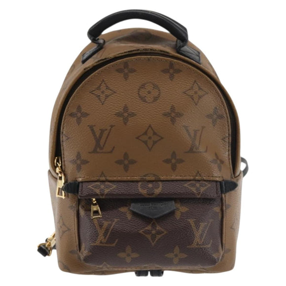 LOUIS VUITTON Monogram Reverse Palm Springs MINI Backpack M44872 LV Auth 144928