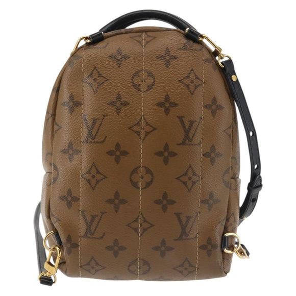 LOUIS VUITTON Monogram Reverse Palm Springs MINI Backpack M44872 LV Auth 144928