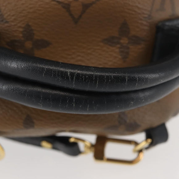 LOUIS VUITTON Monogram Reverse Palm Springs MINI Backpack M44872 LV Auth 144928