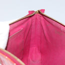 LOUIS VUITTON Vernis Ikat Pochette Accessoires Pouch Red Pink M90042 Auth 144929-19