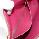 LOUIS VUITTON Vernis Ikat Pochette Accessoires Pouch Red Pink M90042 Auth 144929-11