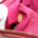 LOUIS VUITTON Vernis Ikat Pochette Accessoires Pouch Red Pink M90042 Auth 144929-12