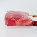 LOUIS VUITTON Vernis Ikat Pochette Accessoires Pouch Red Pink M90042 Auth 144929-3