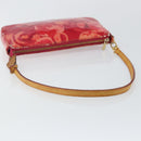 LOUIS VUITTON Vernis Ikat Pochette Accessoires Pouch Red Pink M90042 Auth 144929-7