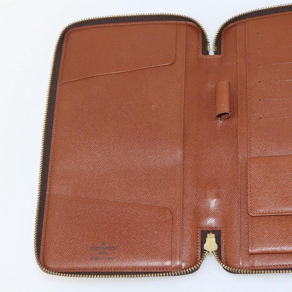 LOUIS VUITTON Monogram Organizer De Voyage Travel Case M60120 LV Auth 144931