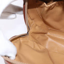 CELINE Macadam Canvas Shoulder Bag PVC Leather Brown Gold Auth 144936-19