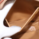 CELINE Macadam Canvas Shoulder Bag PVC Leather Brown Gold Auth 144936-20