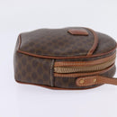 CELINE Macadam Canvas Shoulder Bag PVC Leather Brown Gold Auth 144936-4