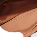 CELINE Macadam Canvas Hand Bag PVC Leather Brown Gold Auth 144937-11