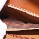 CELINE Macadam Canvas Hand Bag PVC Leather Brown Gold Auth 144937-26