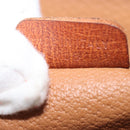 CELINE Macadam Canvas Hand Bag PVC Leather Brown Gold Auth 144937-12