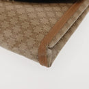 CELINE Macadam Canvas Shoulder Bag PVC Beige Gold Auth 144939-14