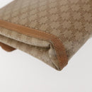 CELINE Macadam Canvas Shoulder Bag PVC Beige Gold Auth 144939-15