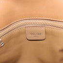 CELINE Macadam Canvas Shoulder Bag PVC Beige Gold Auth 144939-19