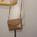 CELINE Macadam Canvas Shoulder Bag PVC Beige Gold Auth 144939-22