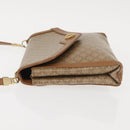 CELINE Macadam Canvas Shoulder Bag PVC Beige Gold Auth 144939-4