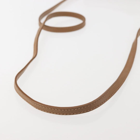 CELINE Macadam Canvas Shoulder Bag PVC Beige Gold Auth 144939