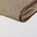 CELINE Macadam Canvas Shoulder Bag PVC Beige Gold Auth 144940-16