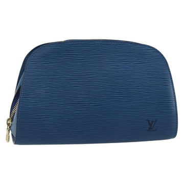 LOUIS VUITTON Epi Dauphine GM Pouch Blue M48435 LV Auth 144943