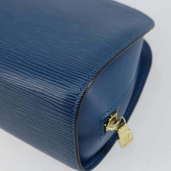 LOUIS VUITTON Epi Dauphine GM Pouch Blue M48435 LV Auth 144943