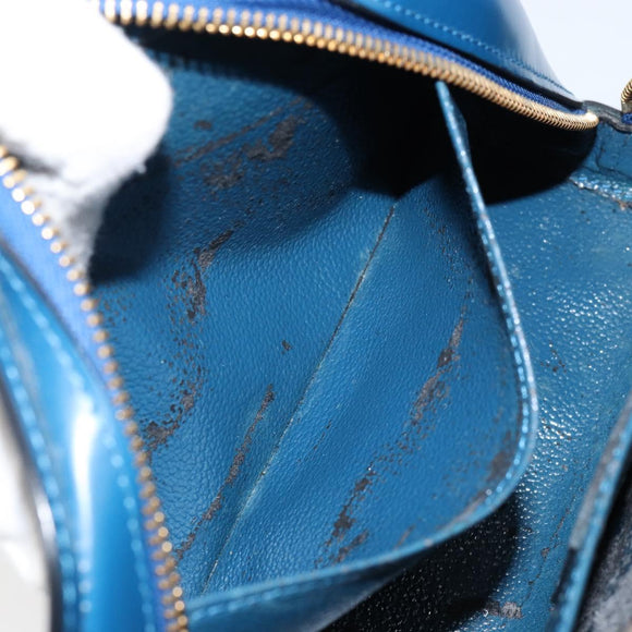 LOUIS VUITTON Epi Dauphine GM Pouch Blue M48435 LV Auth 144943