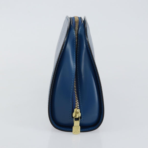 LOUIS VUITTON Epi Dauphine GM Pouch Blue M48435 LV Auth 144943