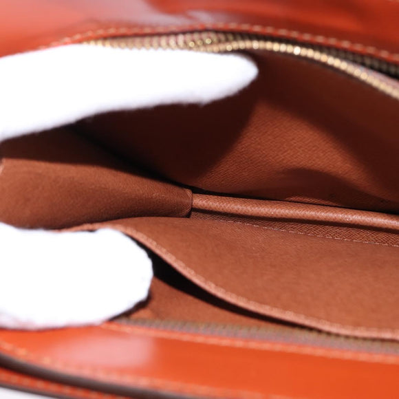 LOUIS VUITTON Epi Angian Clutch Bag Brown M52113 LV Auth 144944