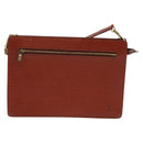 LOUIS VUITTON Epi Angian Clutch Bag Brown M52113 LV Auth 144944-2