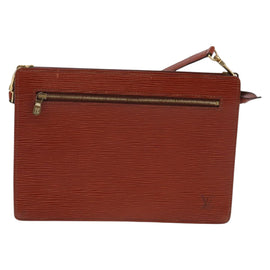 LOUIS VUITTON Epi Angian Clutch Bag Brown M52113 LV Auth 144944 - 0