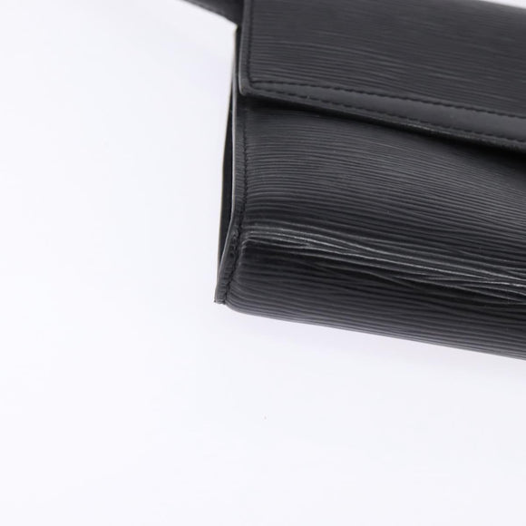 LOUIS VUITTON Epi Pochette Arche Shoulder Bag Black Noir M52572 LV Auth 144945
