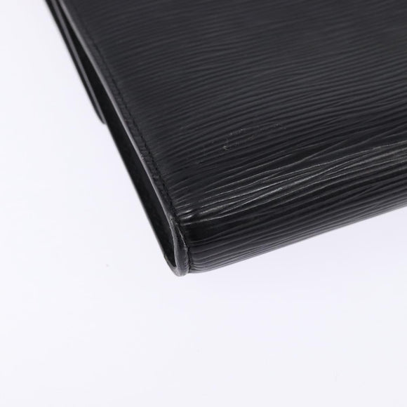 LOUIS VUITTON Epi Pochette Arche Shoulder Bag Black Noir M52572 LV Auth 144945