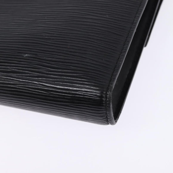 LOUIS VUITTON Epi Pochette Arche Shoulder Bag Black Noir M52572 LV Auth 144945