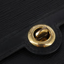 LOUIS VUITTON Epi Pochette Arche Shoulder Bag Black Noir M52572 LV Auth 144945-8